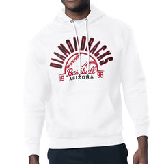 Arizona Diamondbacks Starter Half Ball Team Graphic Pullover Hoodie - White - MLB on Sale