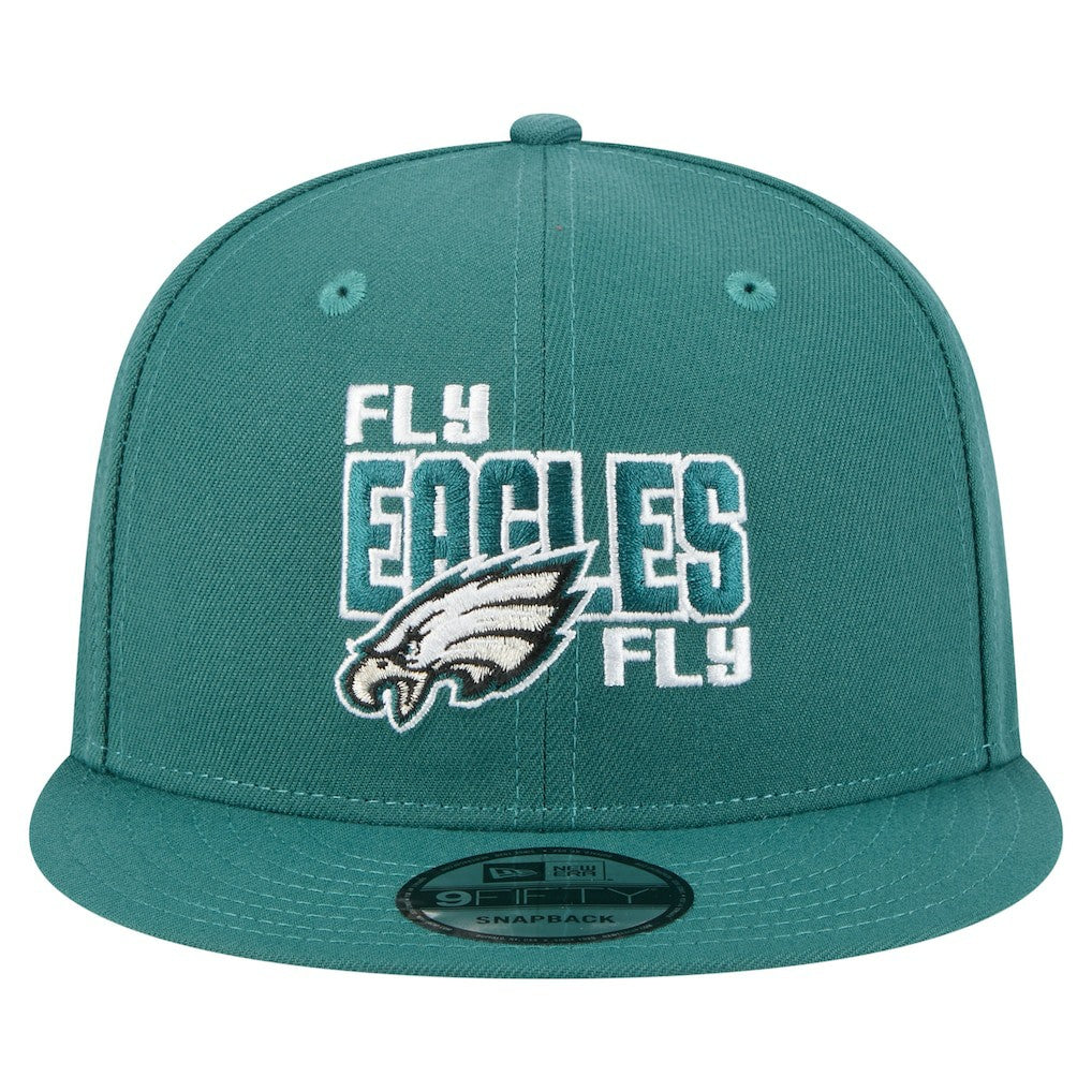 Philadelphia Eagles New Era Super Bowl LIX Champions Side Patch 9FIFTY Snapback Hat Midnight Green