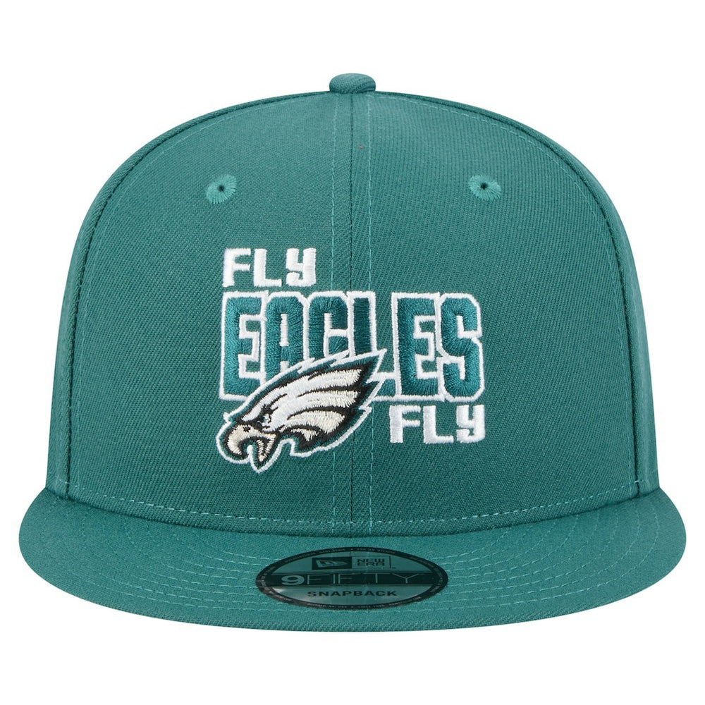 Philadelphia Eagles New Era Super Bowl LIX Champions Side Patch 9FIFTY Snapback Hat Midnight Green