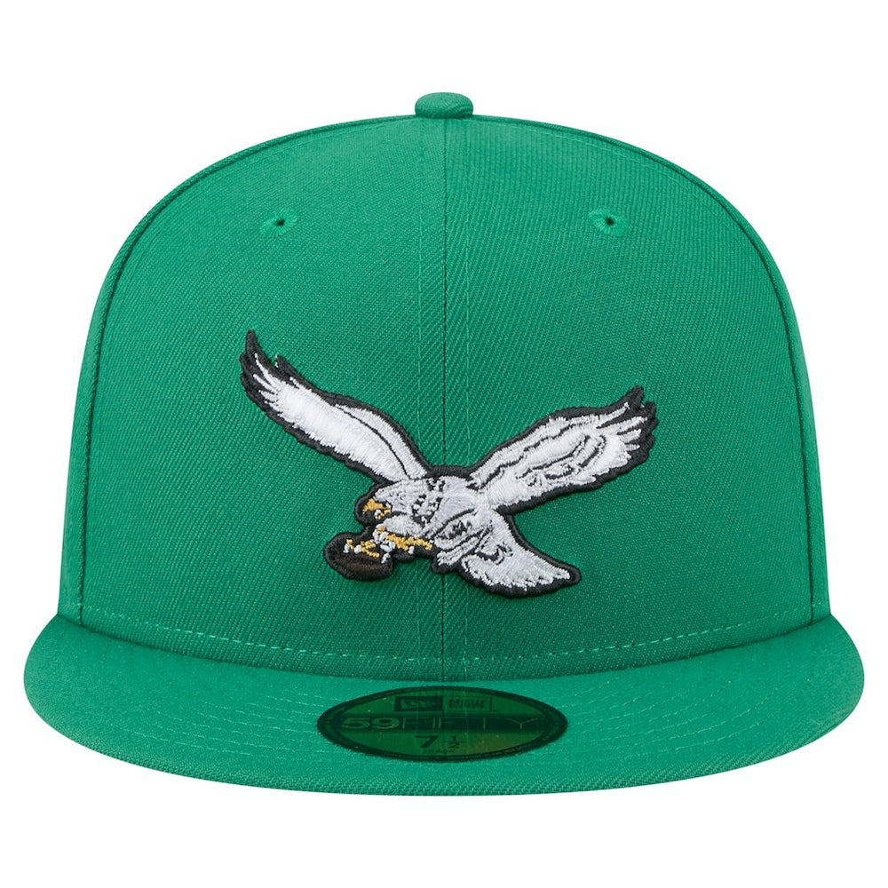 Philadelphia Eagles New Era Super Bowl LIX Champions Historic Side Patch 59FIFTY Fitted Hat Kelly Green