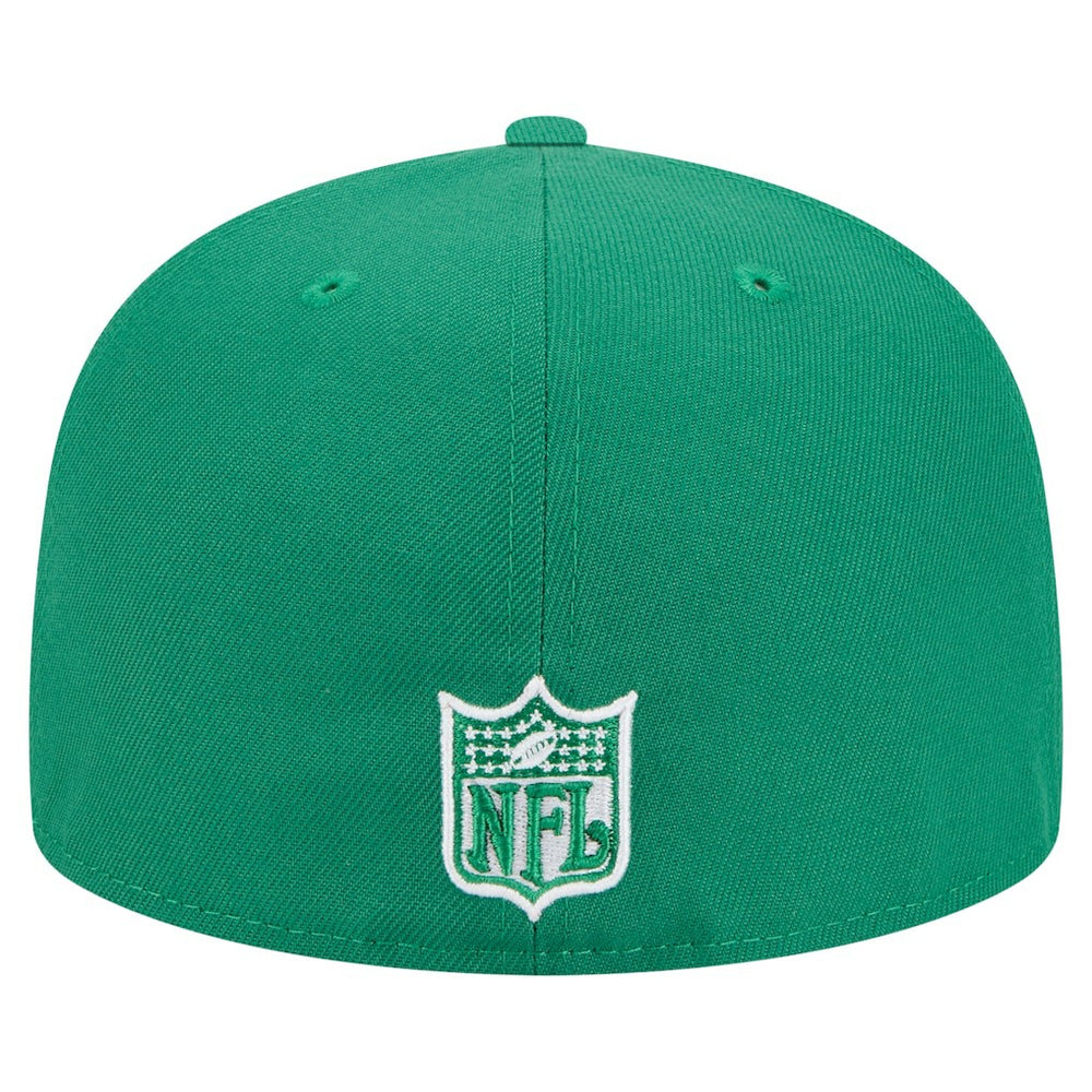 Philadelphia Eagles New Era Super Bowl LIX Champions Historic Side Patch 59FIFTY Fitted Hat Kelly Green