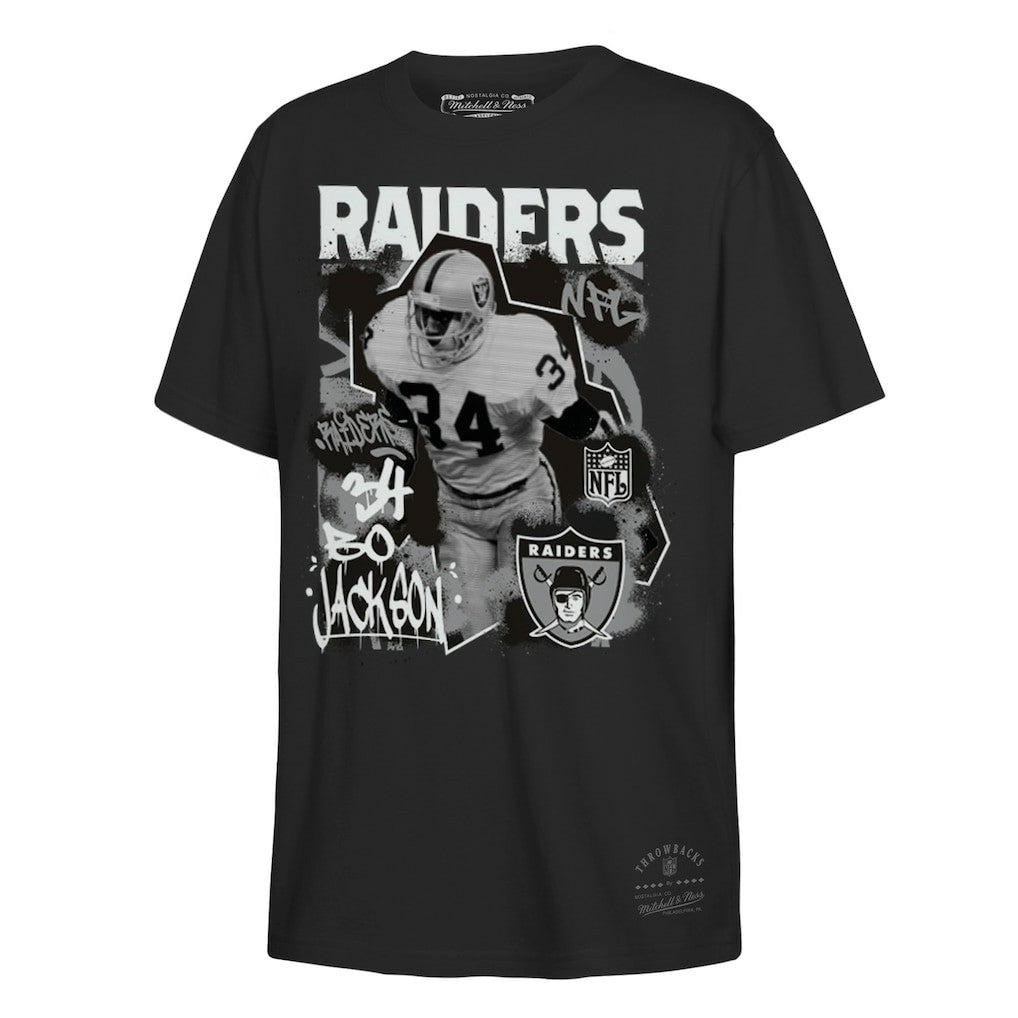 Mitchell & Ness Bo Jackson Las Vegas Raiders Youth Star Player T-Shirt Black
