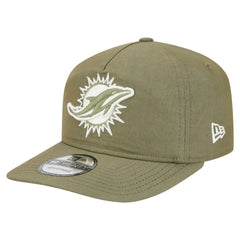 Miami Dolphins New Era Nylon 19TWENTY Adjustable Hat Olive