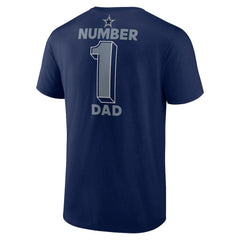 Fanatics Dallas Cowboys Big & Tall Number One Dad T-Shirt Navy