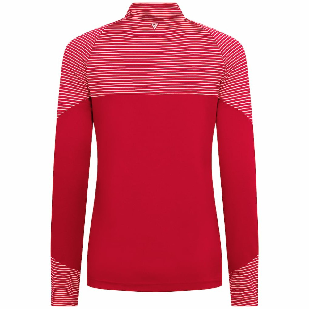 St. Louis Cardinals Levelwear Women's Classic Stripes Insignia 2.0 Raglan Quarter-Zip Top - Red - MLB Discount