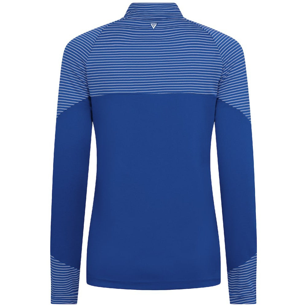 Toronto Blue Jays Levelwear Women's Classic Stripes Insignia 2.0 Raglan Quarter-Zip Top - Royal - MLB Lifestyle
