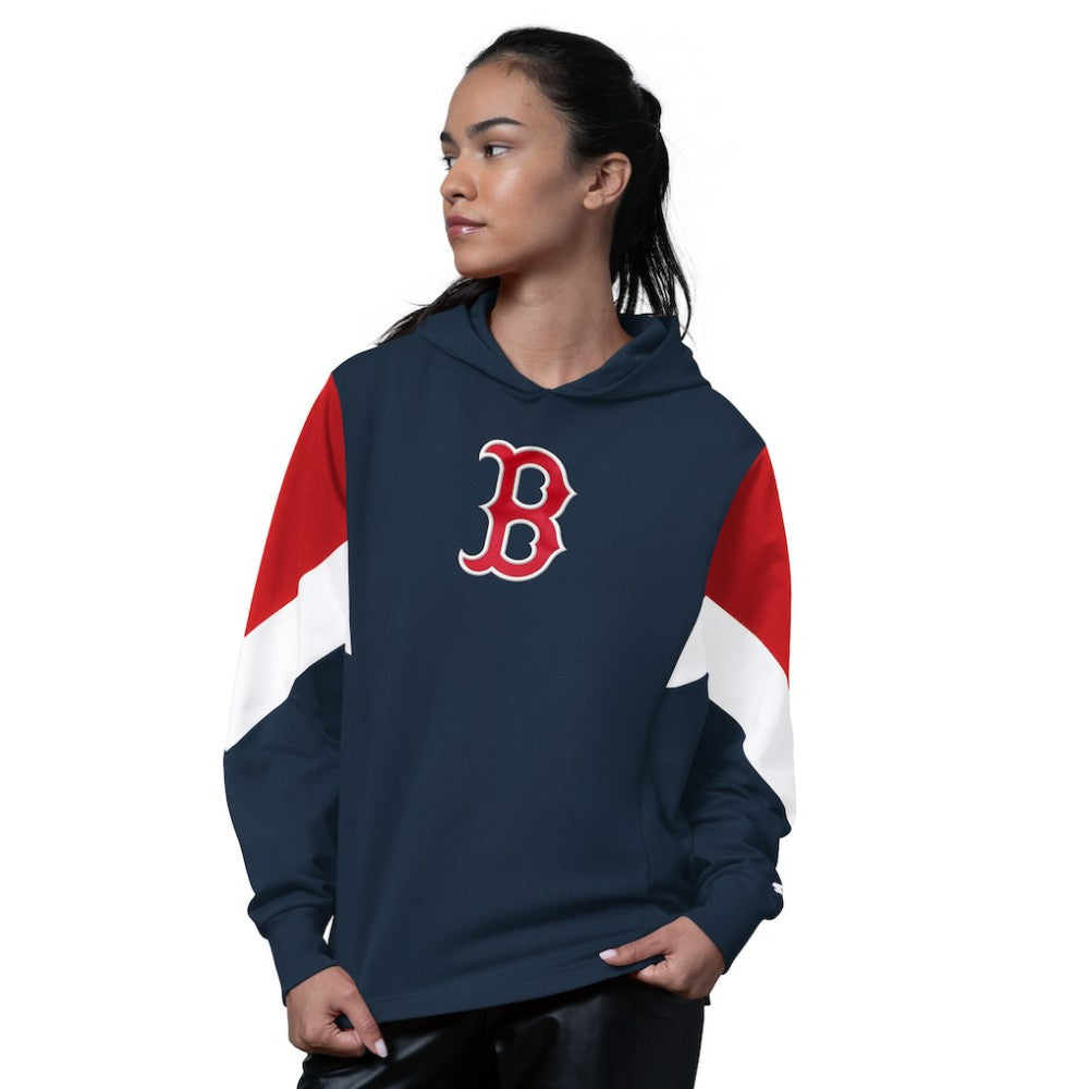 Boston Red Sox Starter Women's Scrimmage Pullover Hoodie - Navy - MLB Online