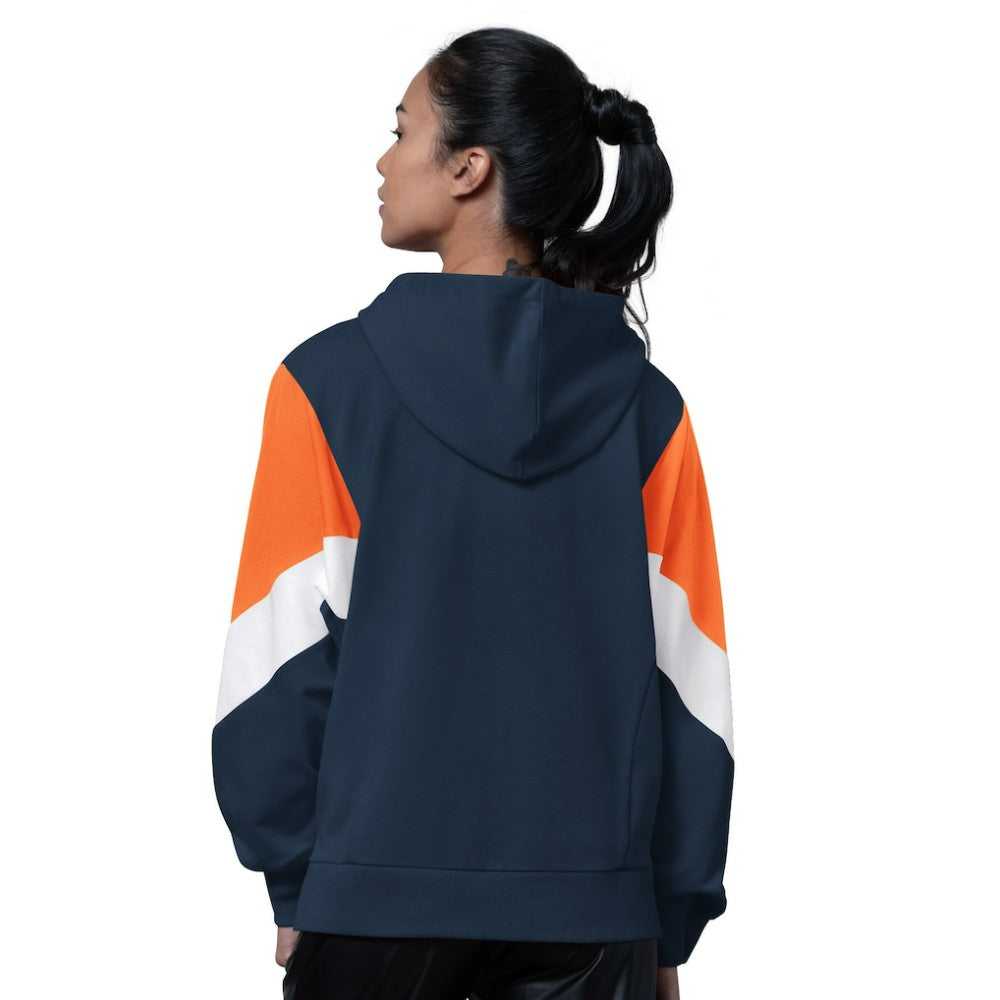 Detroit Tigers Starter Women's Scrimmage Pullover Hoodie - Navy - MLB Lifestyle