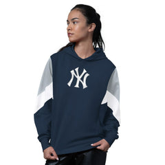 New York Yankees Starter Women's Scrimmage Pullover Hoodie - Navy - MLB Lifestyle