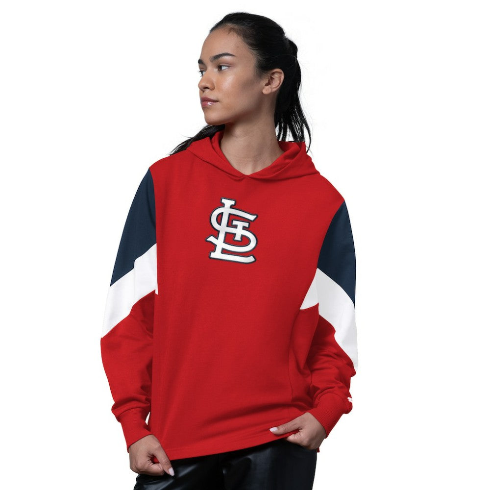 St. Louis Cardinals Starter Women's Scrimmage Pullover Hoodie - Red - MLB Sale