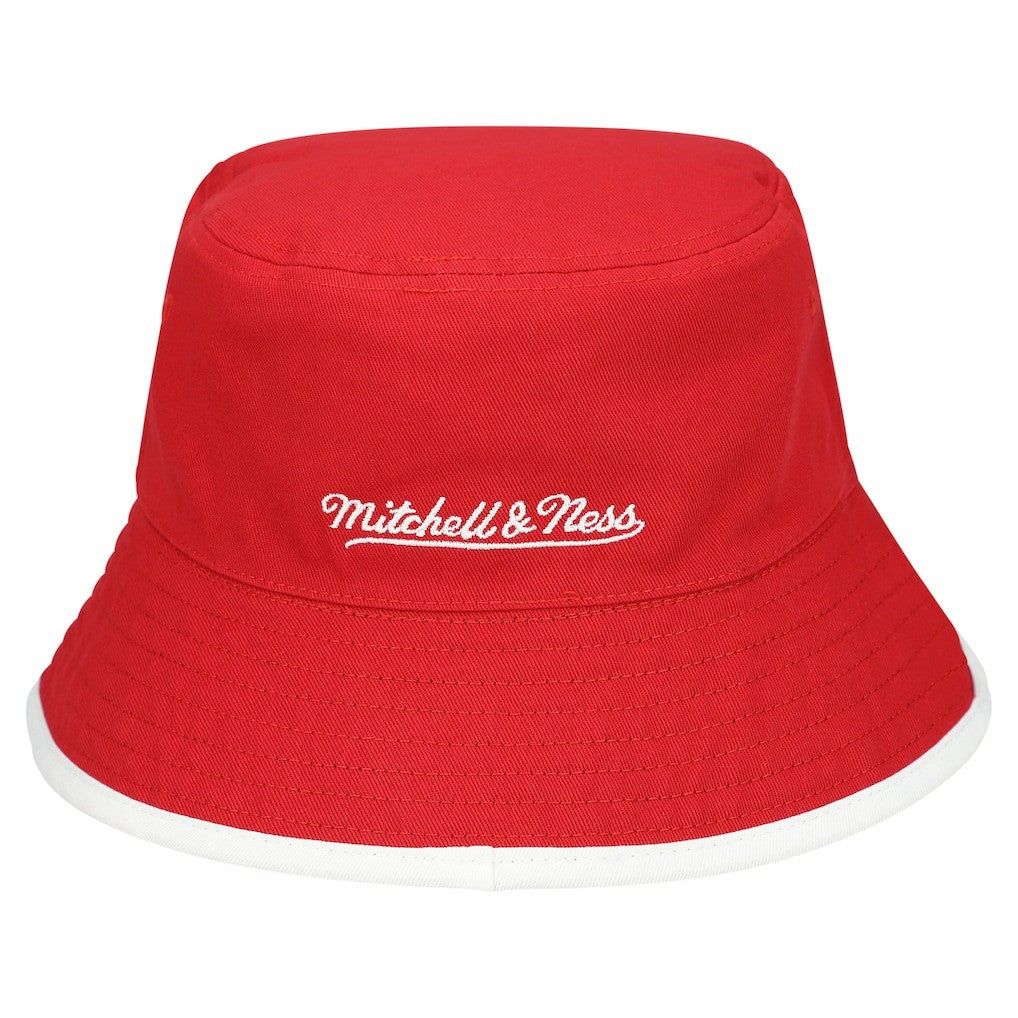 Chicago Bulls Flip It Reversible Bucket Hat Black/Red | Mitchell & Ness Lifestyle