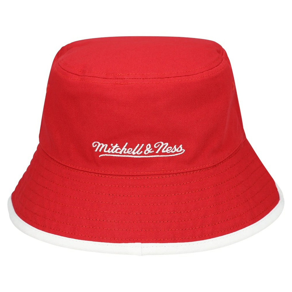 Chicago Bulls Flip It Reversible Bucket Hat Black/Red | Mitchell & Ness Lifestyle
