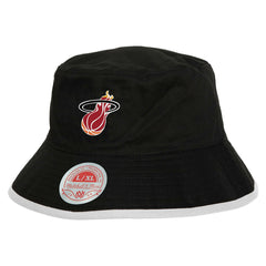 Miami Heat Flip It Reversible Bucket Hat Black | Mitchell & Ness for sale