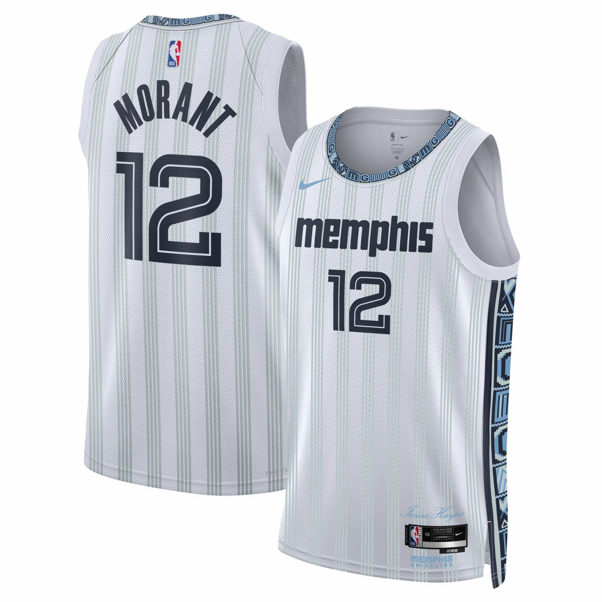 Ja Morant Memphis Grizzlies Unisex 2025/26 Swingman Jersey White City Edition | Nike Lifestyle
