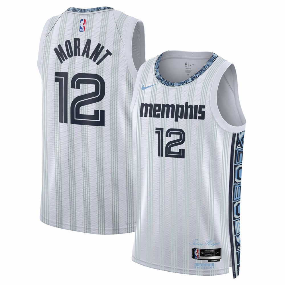 Ja Morant Memphis Grizzlies Unisex 2025/26 Swingman Jersey White City Edition | Nike Lifestyle