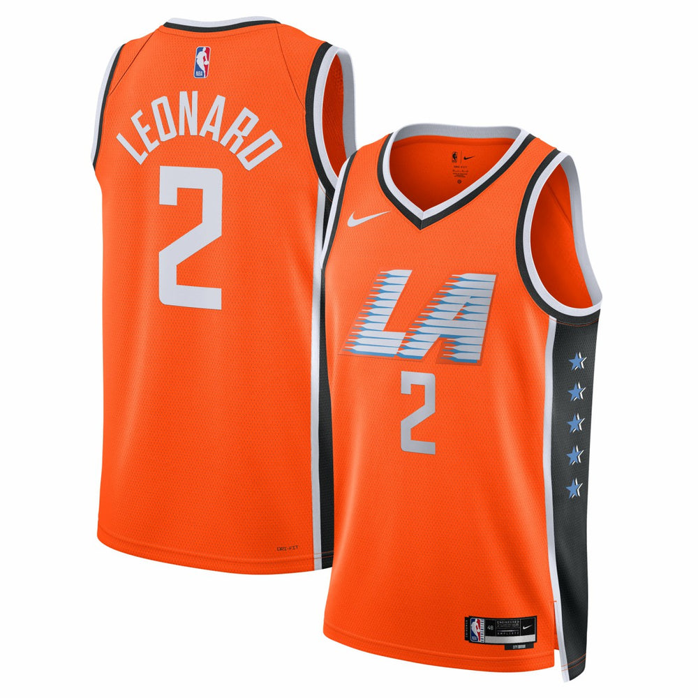 Kawhi Leonard LA Clippers Unisex 2025/26 Swingman Jersey Orange City Edition | Nike US