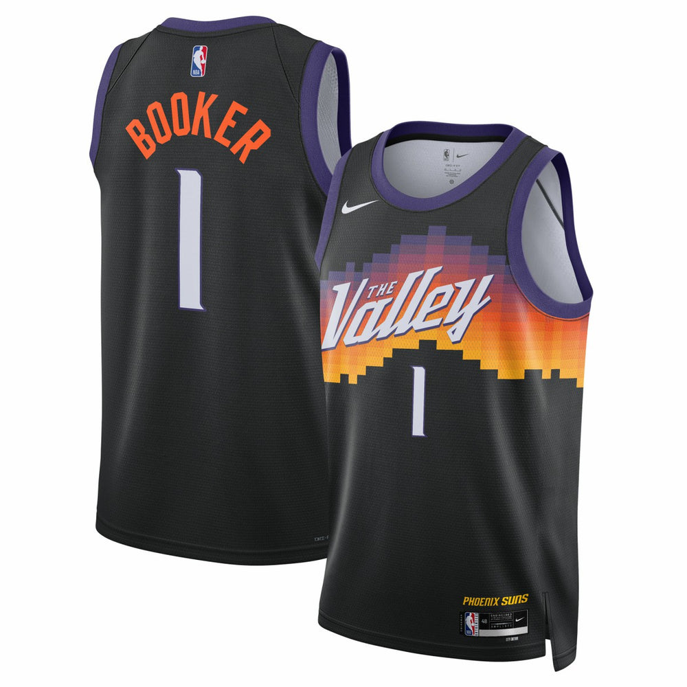 Devin Booker Phoenix Suns Unisex 2025/26 Swingman Jersey Black City Edition | Nike US
