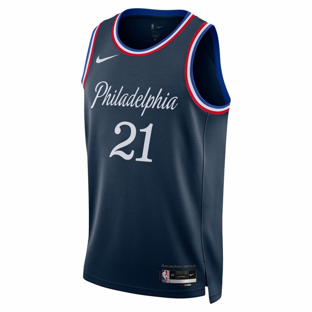Joel Embiid Philadelphia 76ers Unisex 2025/26 Swingman Jersey Navy City Edition | Nike discount