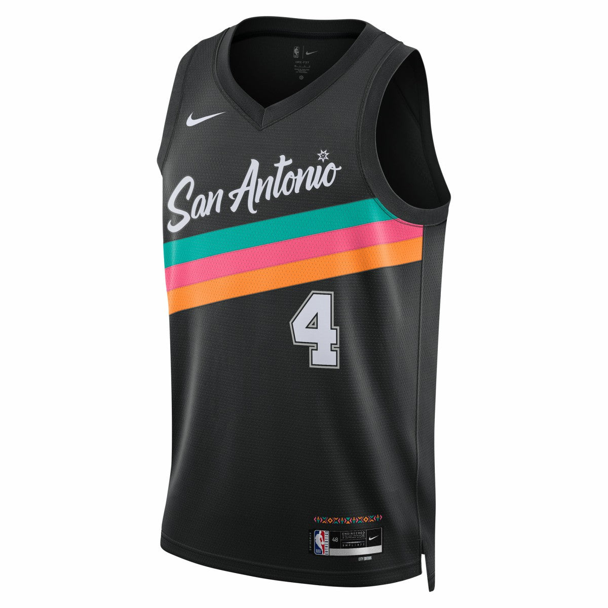 De'Aaron Fox San Antonio Spurs Unisex 2025/26 Swingman Jersey Black City Edition | Nike