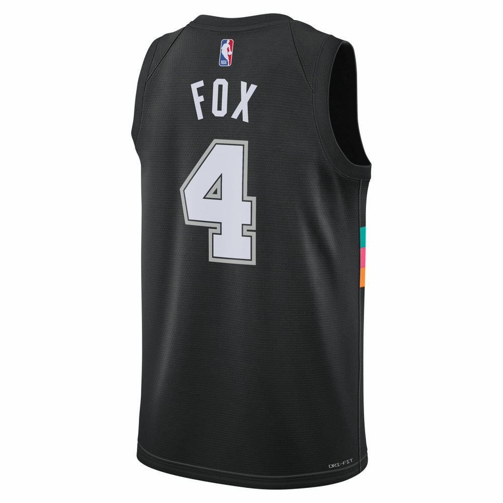 De'Aaron Fox San Antonio Spurs Unisex 2025/26 Swingman Jersey Black City Edition | Nike