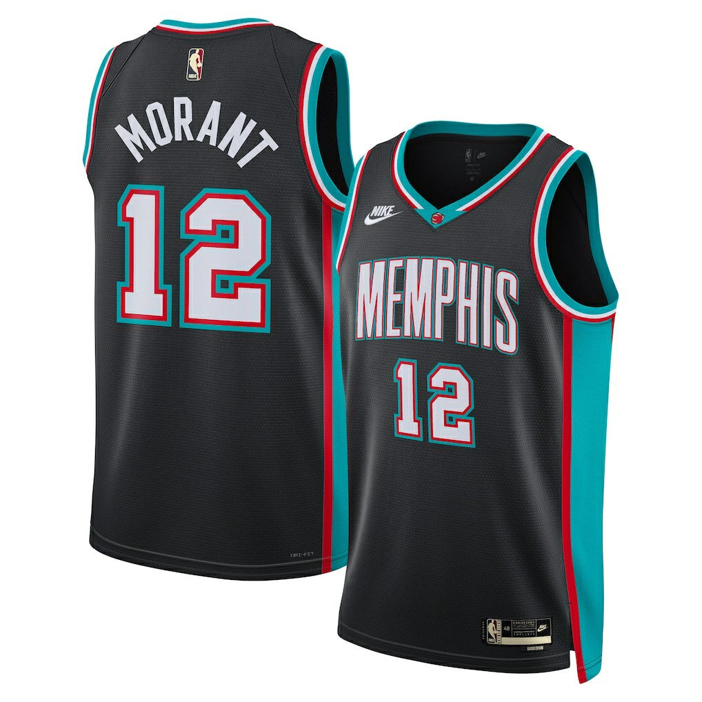 Ja Morant Memphis Grizzlies Unisex Swingman Jersey Classic Edition Black | Nike US