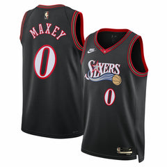 Tyrese Maxey Philadelphia 76ers Unisex Swingman Jersey Classic Edition Black | Nike US