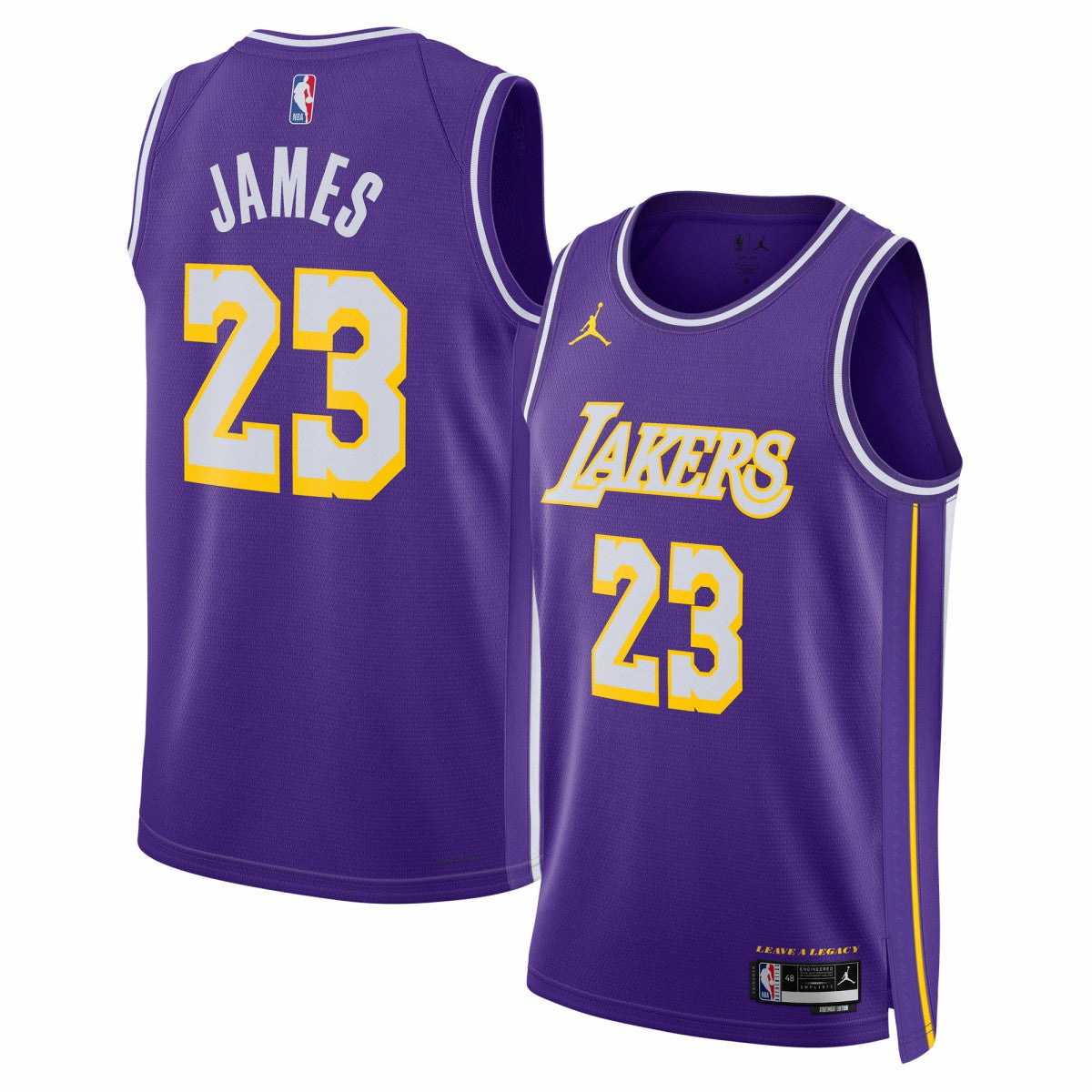 LeBron James Los Angeles Lakers Jordan Brand Unisex Swingman Jersey Statement Edition Purple