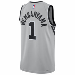 Victor Wembanyama San Antonio Spurs Jordan Brand Unisex Swingman Jersey Statement Edition Silver