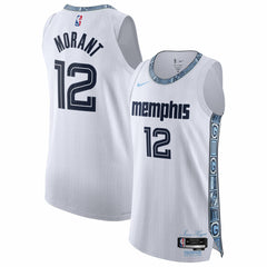 Ja Morant Memphis Grizzlies Unisex 2025/26 Authentic Jersey City Edition White | Nike for sale