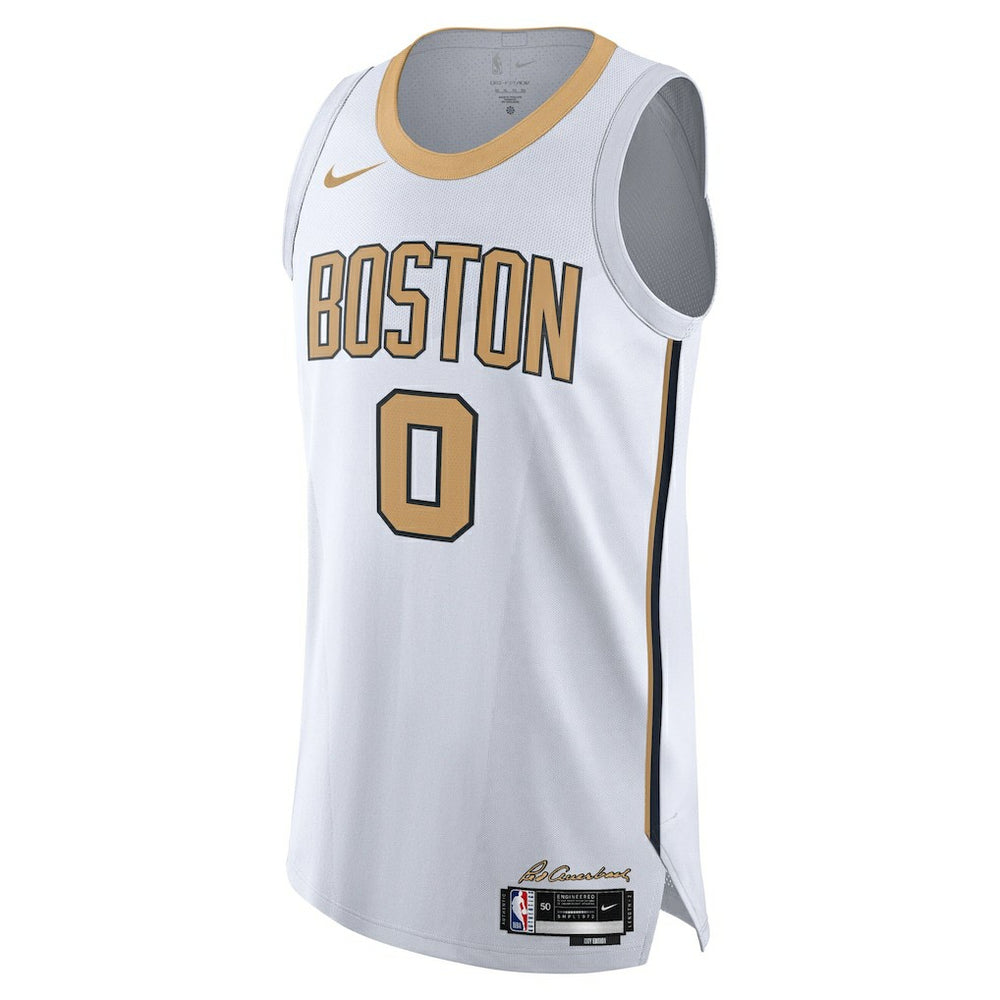 Jayson Tatum Boston Celtics Unisex 2025/26 Authentic Jersey City Edition White | Nike outlet