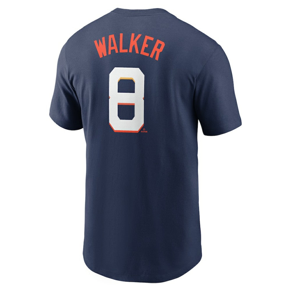 Christian Walker Houston Astros Nike 2025 City Connect Fuse Name & Number T-Shirt - Navy - Nike Online