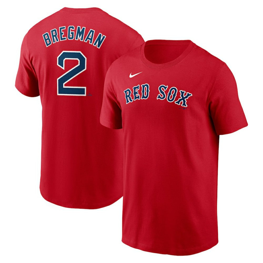 Alex Bregman Boston Red Sox Nike Fuse Name & Number T-Shirt - Red - Nike on Sale