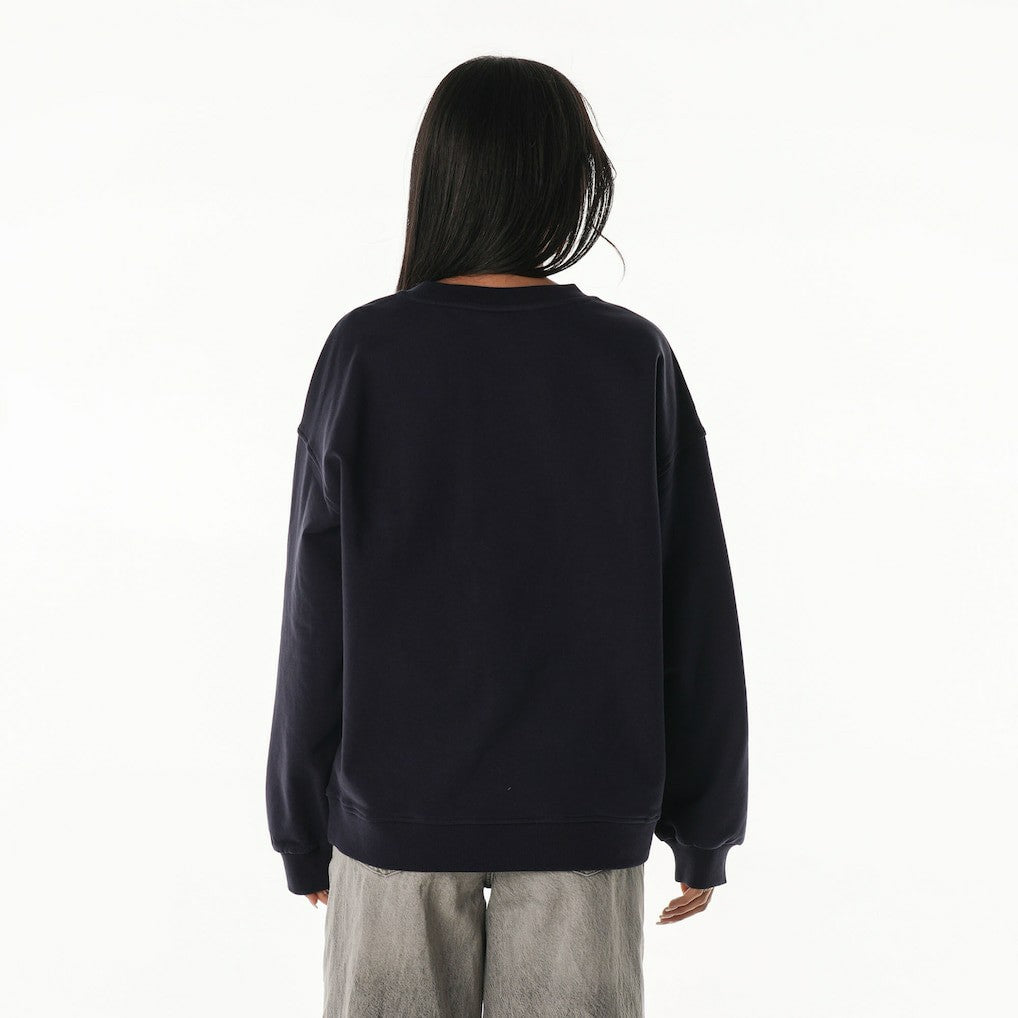 Dallas Cowboys The Wild Collective Women's Rock Crystal Oversized Crewneck Sweatshirt Navy