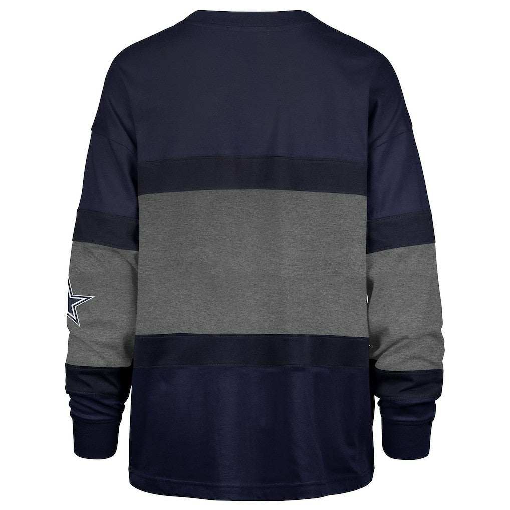 47 brand Dallas Cowboys '47 Women's Breezyway Archive Long Sleeve T-Shirt Navy