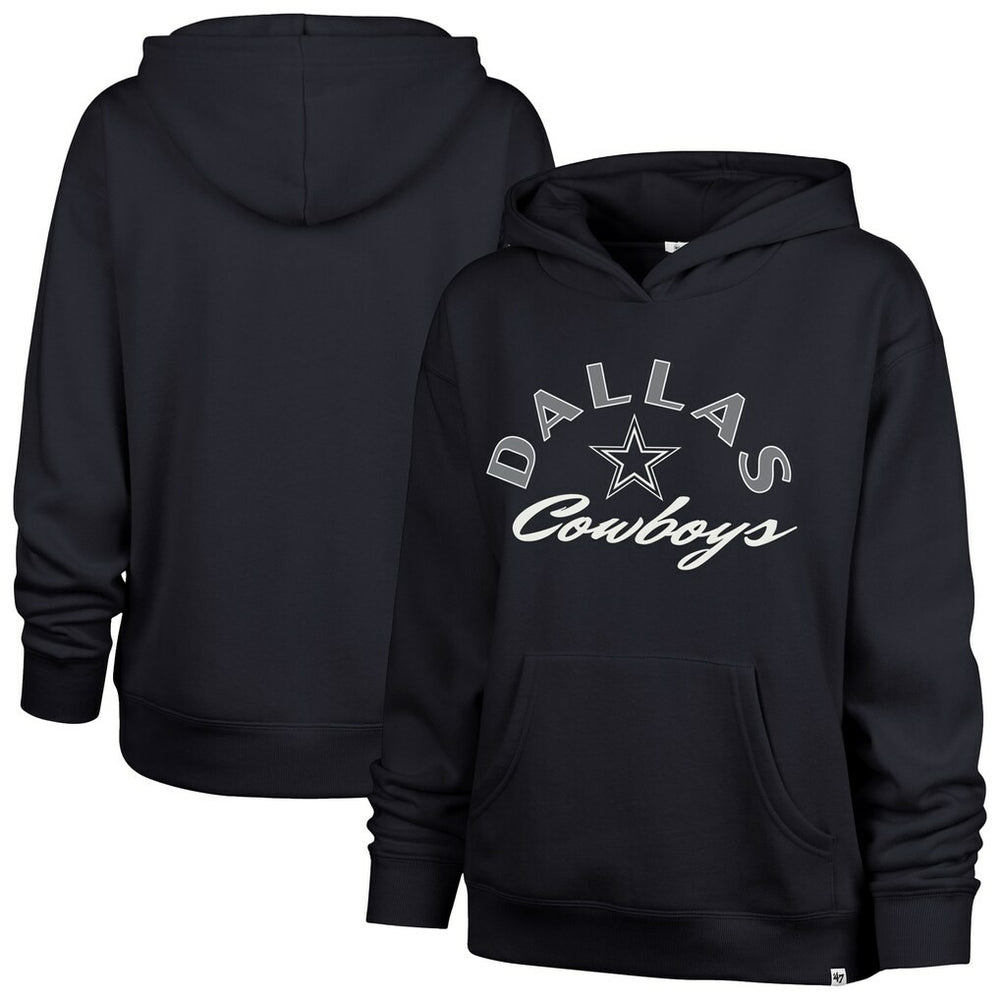 47 brand Dallas Cowboys '47 Women's Whirlwind Naomi Pullover Hoodie Navy