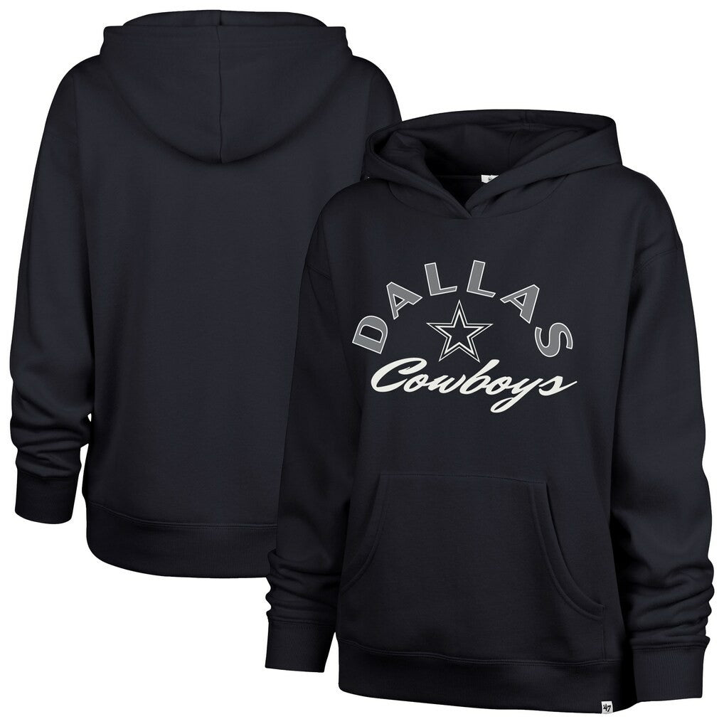 47 brand Dallas Cowboys '47 Women's Whirlwind Naomi Pullover Hoodie Navy