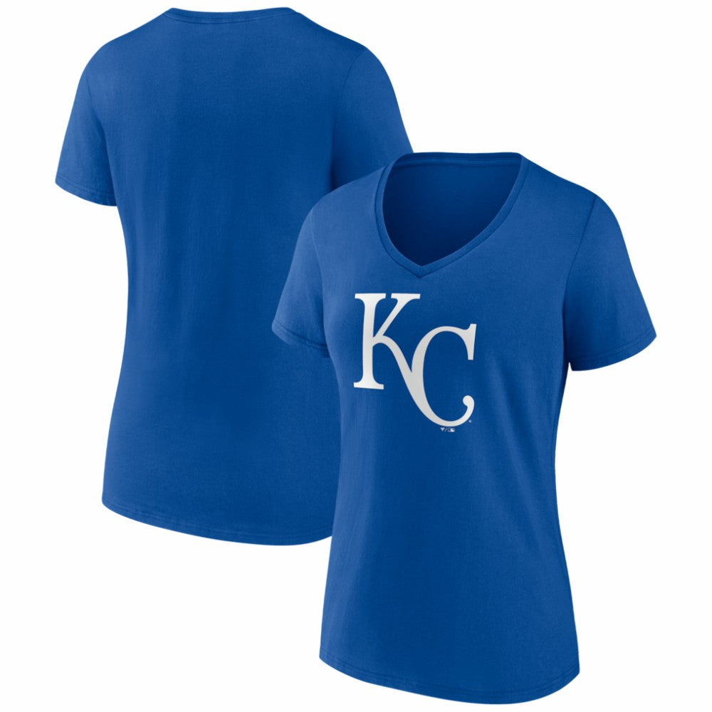 Kansas City Royals Women's Logo V-Neck T-Shirt - Royal - MLB Online