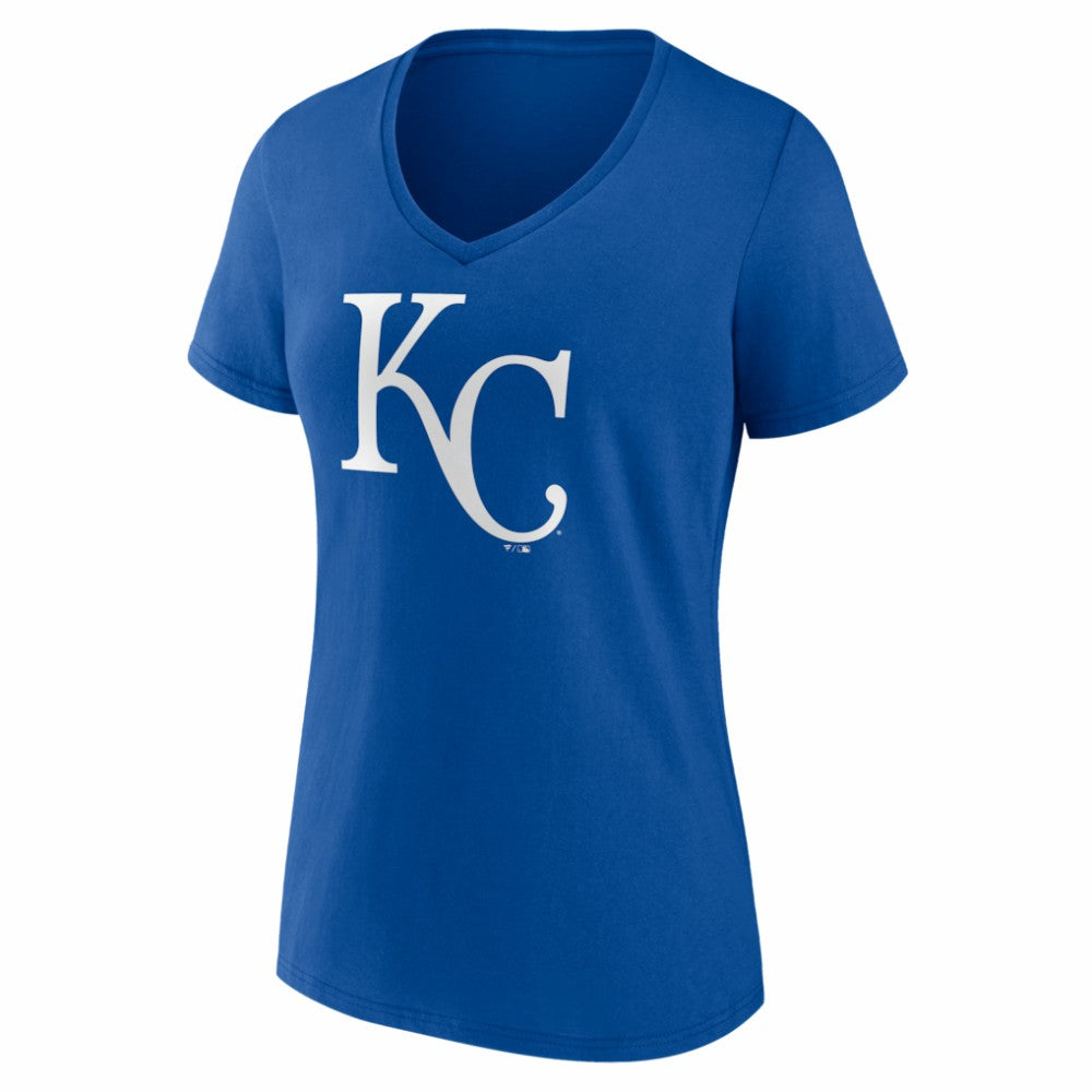 Kansas City Royals Women's Logo V-Neck T-Shirt - Royal - MLB Online