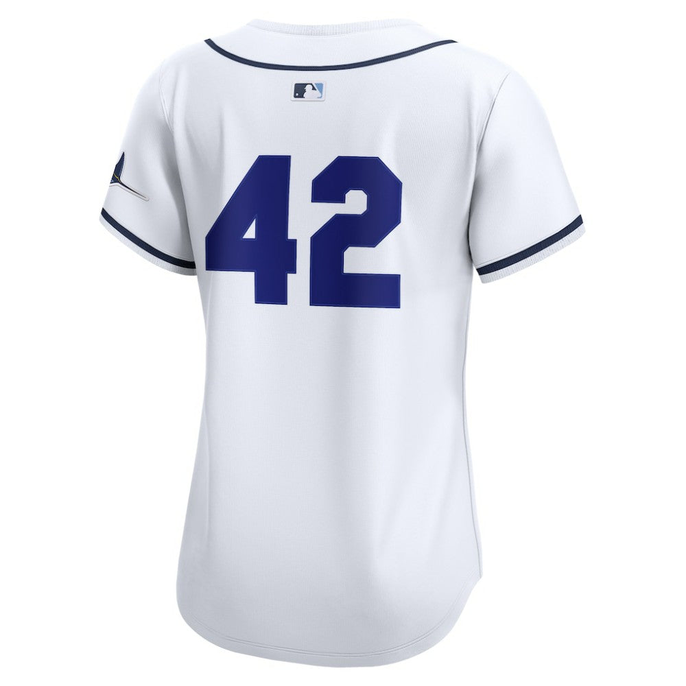 Tampa Bay Rays Nike Home 2025 Jackie Robinson Day Limited Jersey - White - Nike on Sale