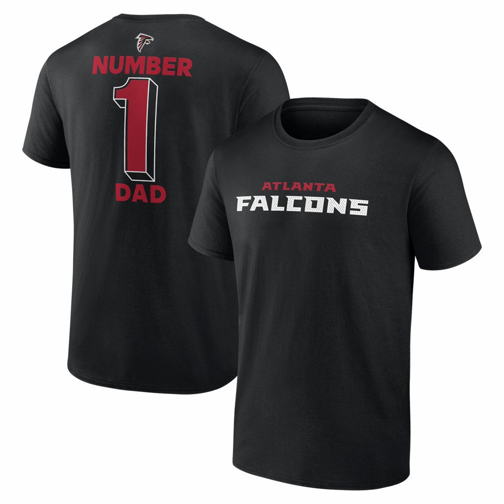 Atlanta Falcons #1 Dad Jersey T-Shirt Black