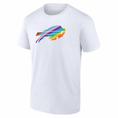 Buffalo Bills Logo Pride T-Shirt White