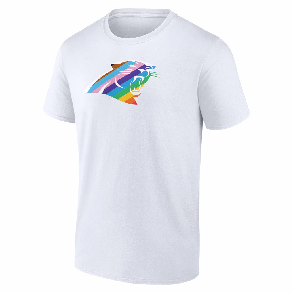 Carolina Panthers Logo Pride T-Shirt White