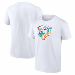 Chicago Bears Logo Pride T-Shirt White