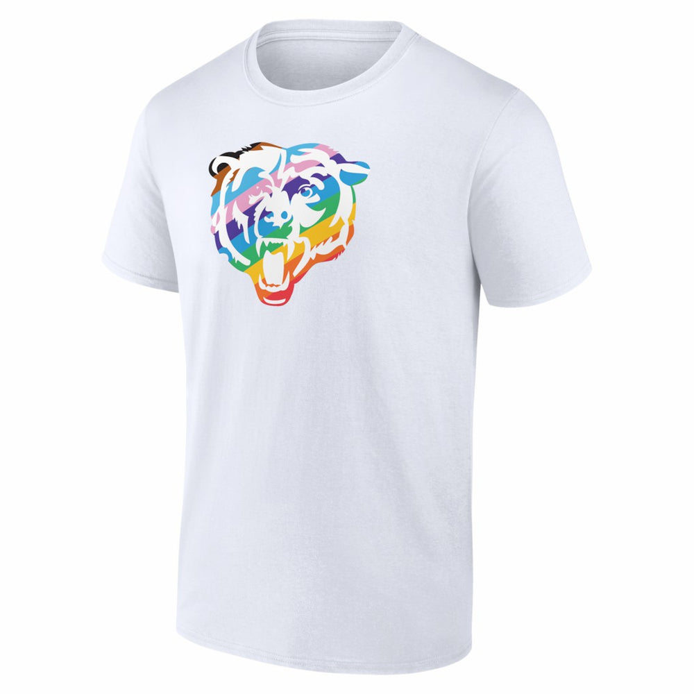 Chicago Bears Logo Pride T-Shirt White