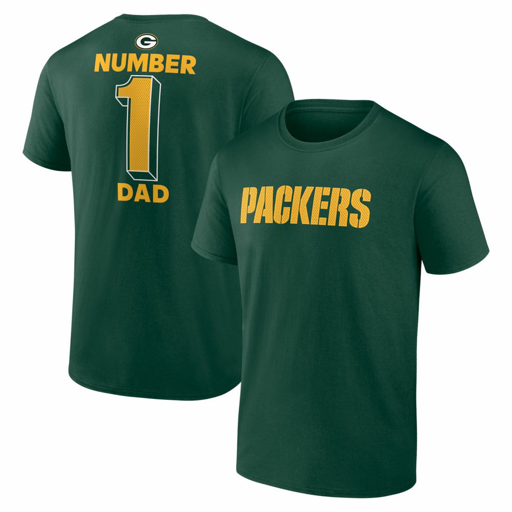 Green Bay Packers #1 Dad Jersey T-Shirt Green