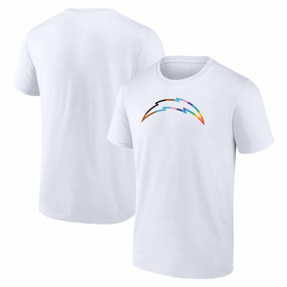 Los Angeles Chargers Logo Pride T-Shirt White
