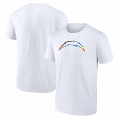 Los Angeles Chargers Logo Pride T-Shirt White