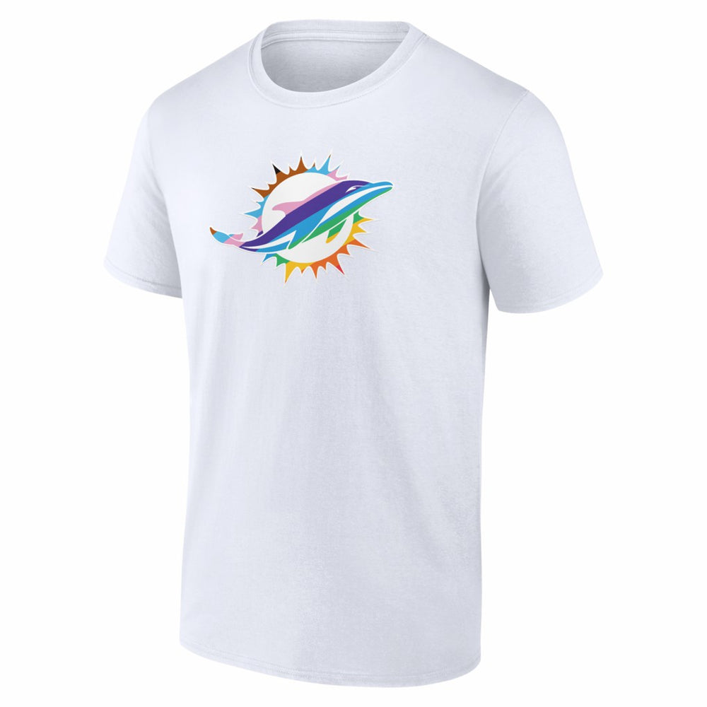 Miami Dolphins Logo Pride T-Shirt White