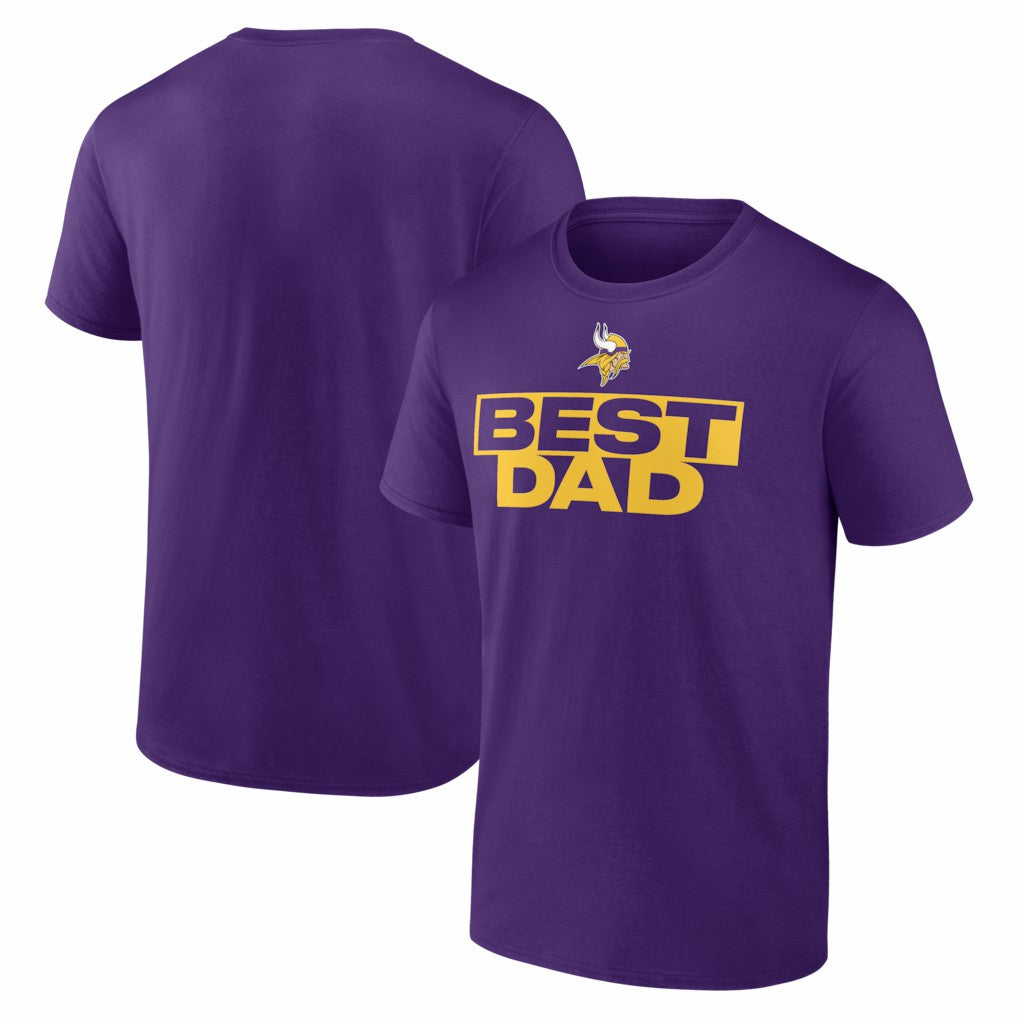 Minnesota Vikings Greatest Dad T-Shirt Purple