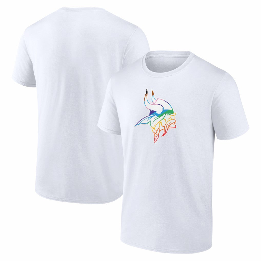 Minnesota Vikings Logo Pride T-Shirt White